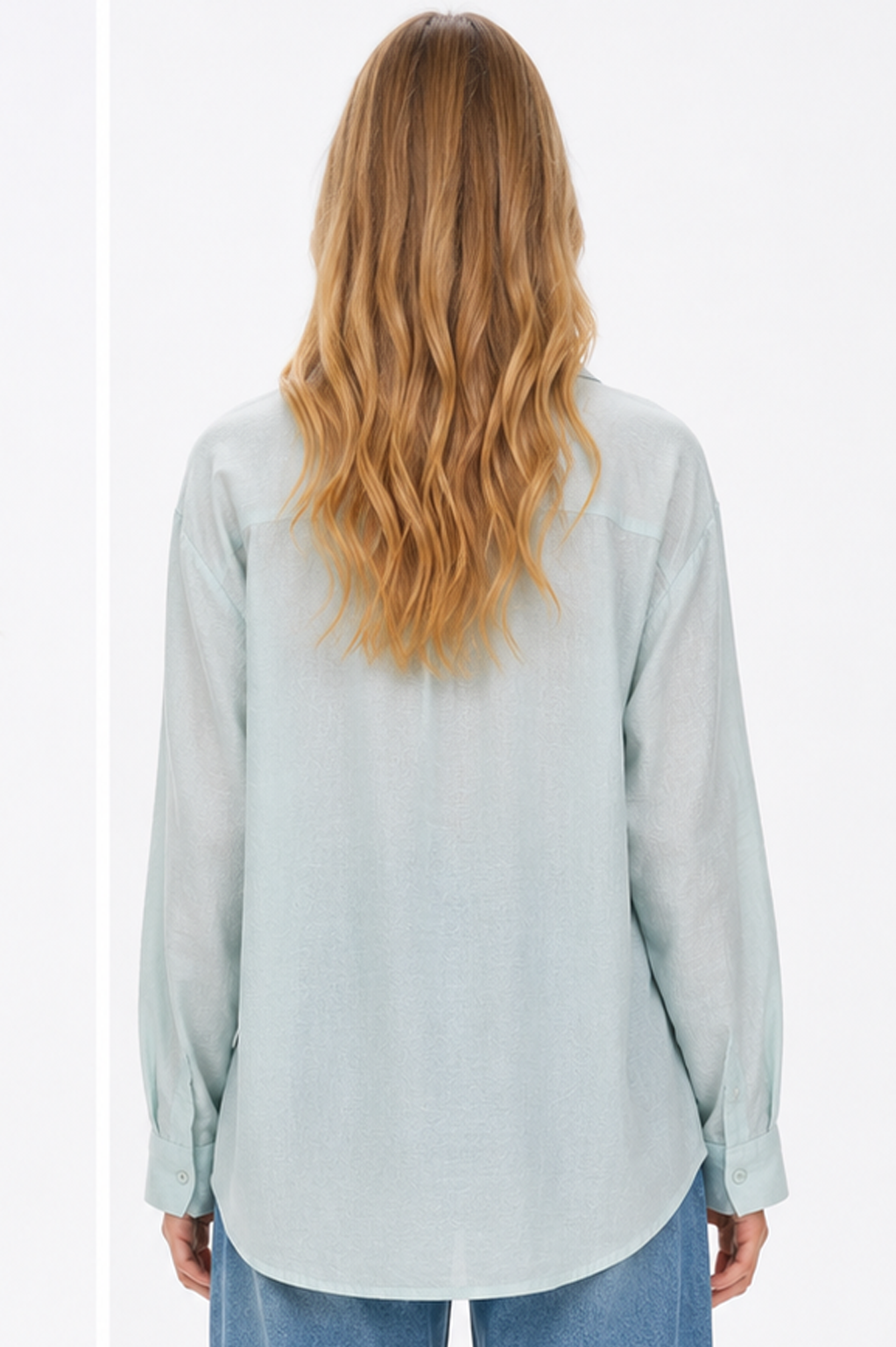 Nordic Sage Lace Layer Shirt