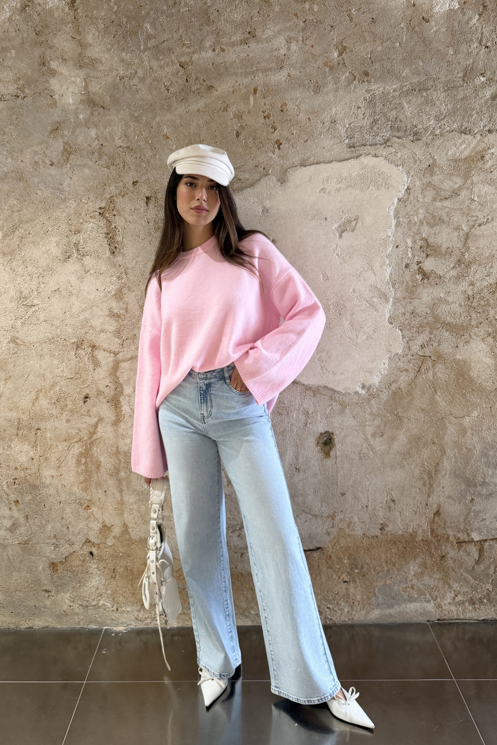 Wide Leg High Rise Jeans