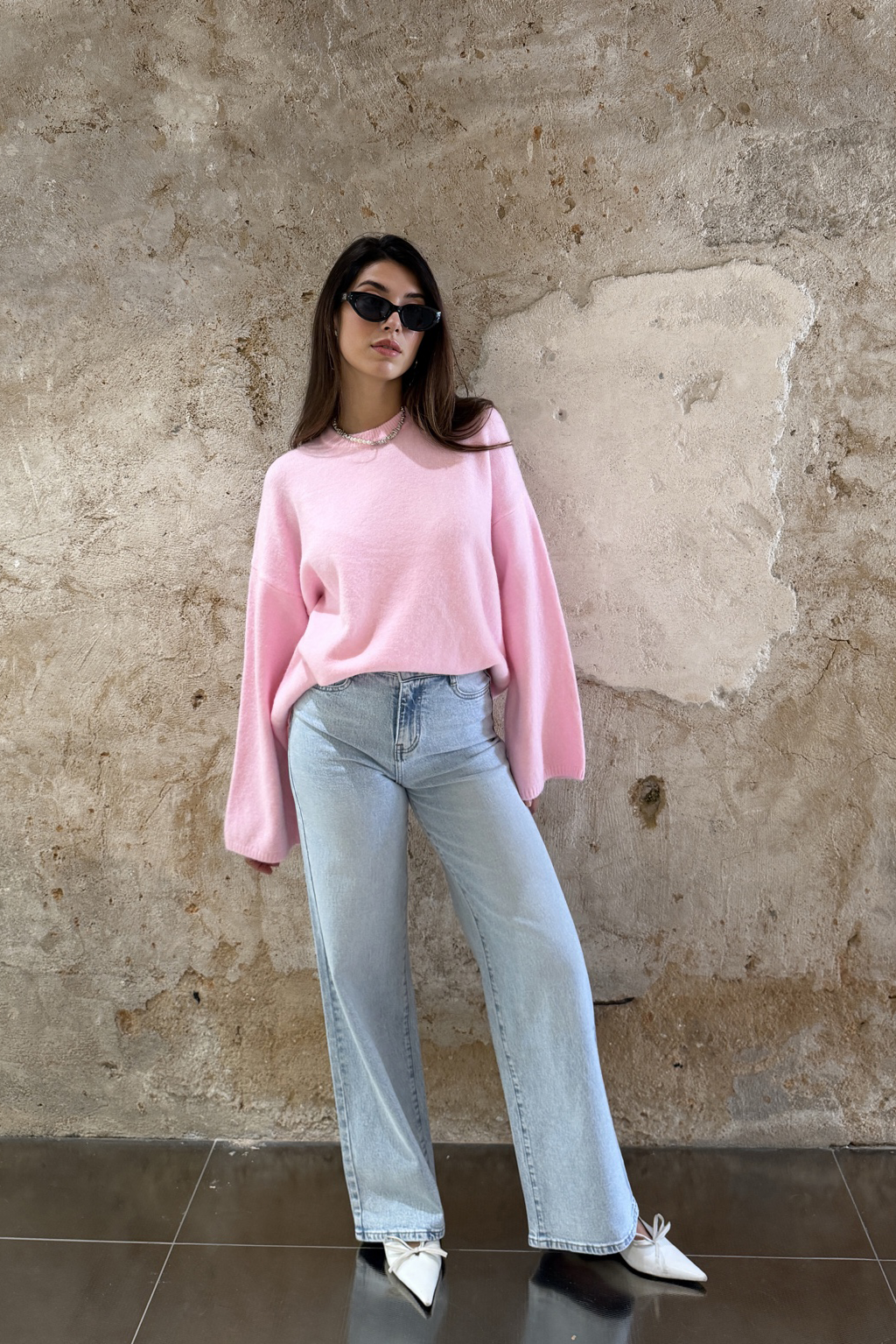 Wide Leg High Rise Jeans