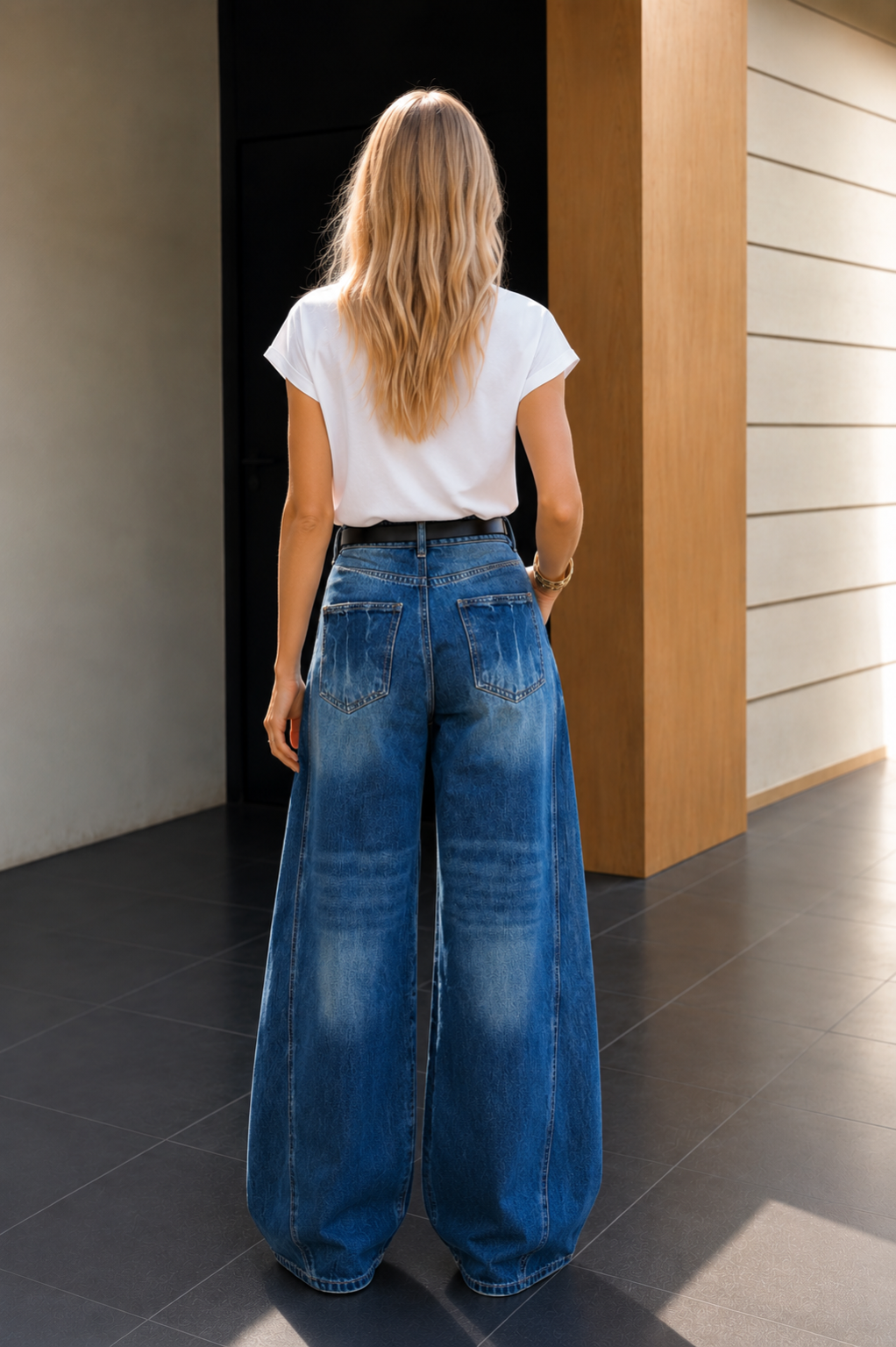 Premiumjeans i kraftig bomull